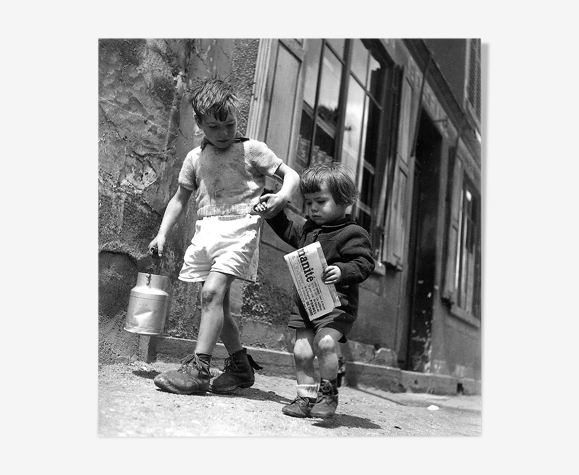 Photographie, "Rue marcelin berthelot, Choisy-le-roi", 1946, 15 x 15 cm