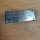 English cigarette box wood and silver plate 19th regiment london old mess
