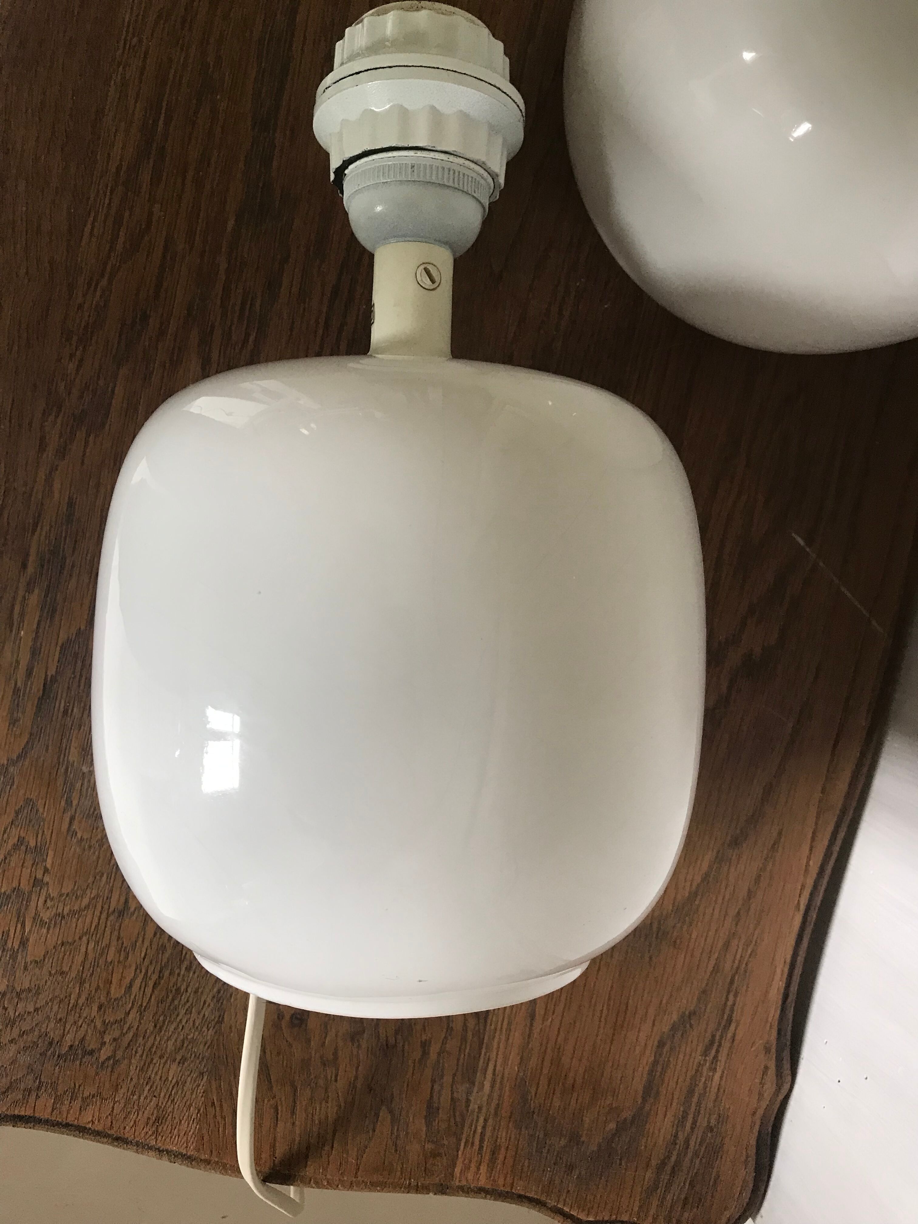 Pair of ceramic lamps