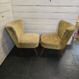 Pair of cocktail armchairs from the 60s