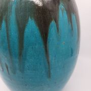 Vase Primavera pour le Printemps en céramique bleu Francais Art Déco