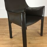 Mario Bellini leather armchair for Cassina, model CAB 413