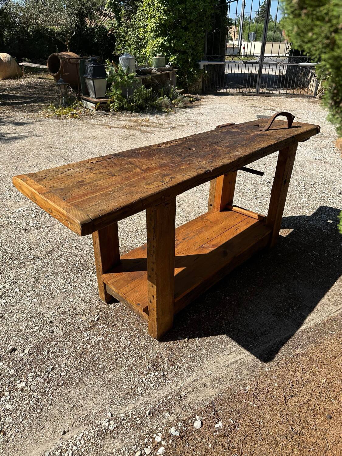 Old wooden desk