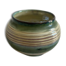 Vase artisanal céramique vert irisé