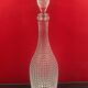 Rare pearl crystal carafe signed Champagne Feuillatte 38 cm