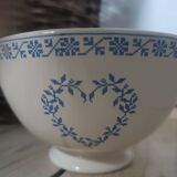 Niderviller iron earth bowl heart model cross stitch