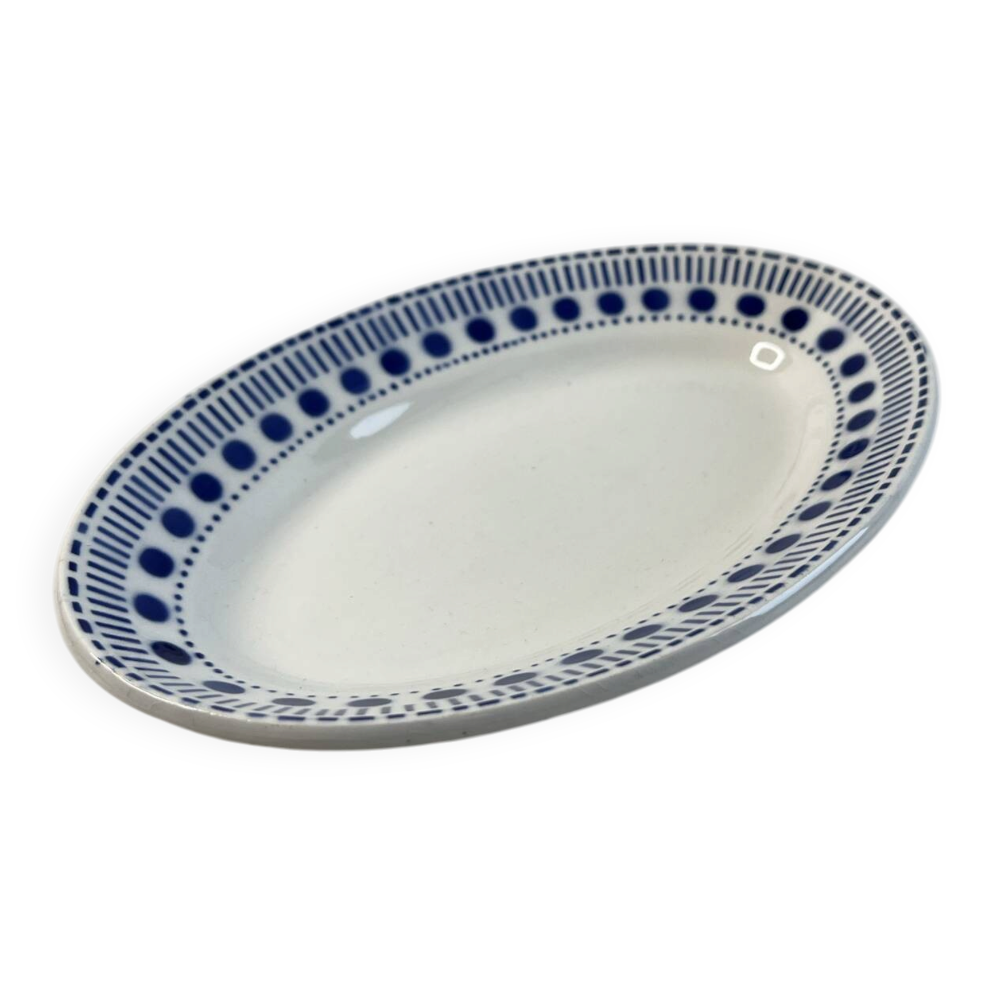 Plat ovale Sarreguemines collection Béatrice