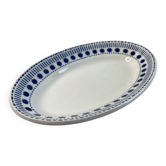 Oval dish Sarreguemines Béatrice collection 21x14cm