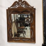 Breton openwork walnut mirror