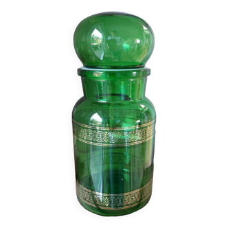 Old apothecary glass jar