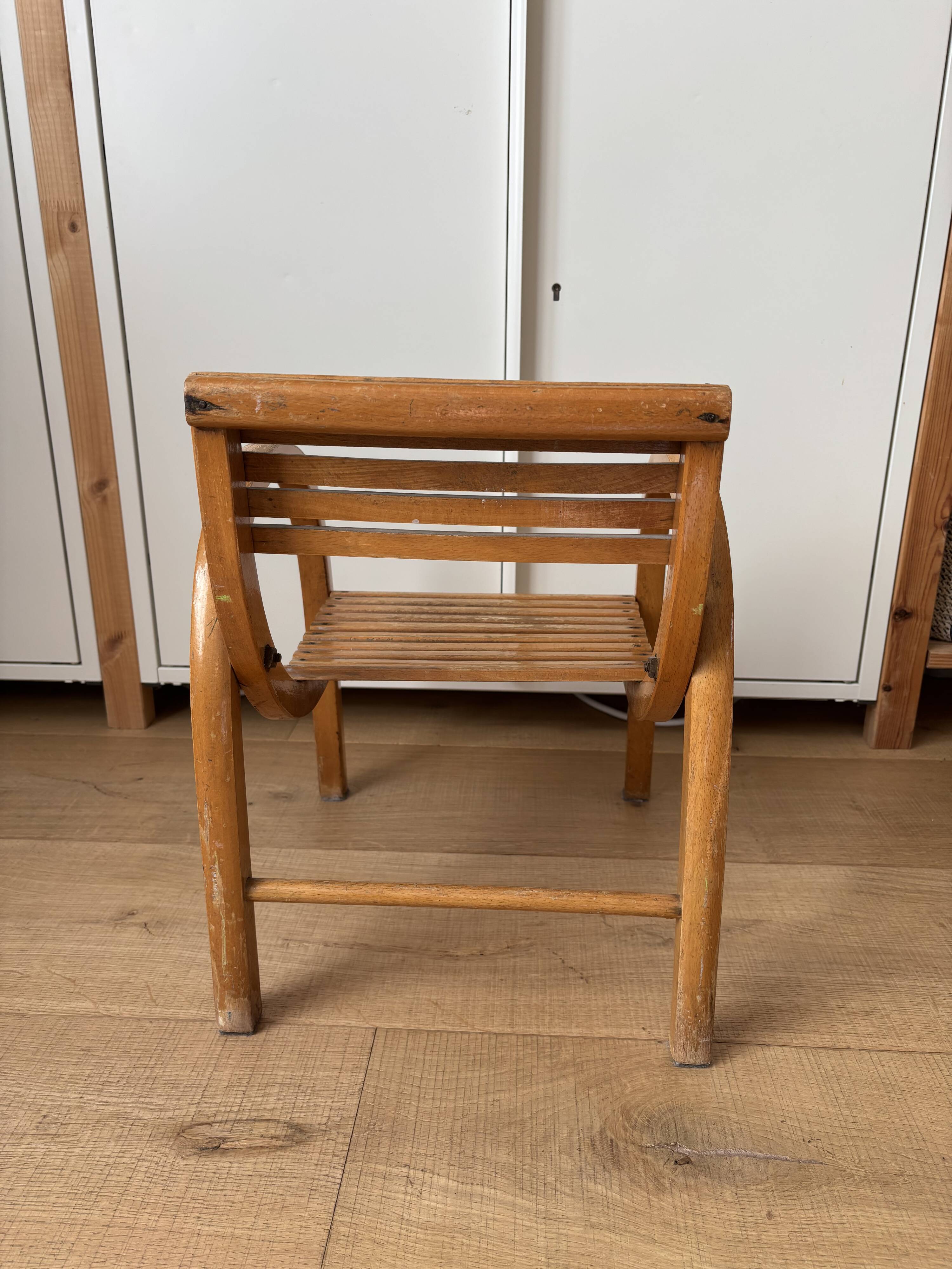 Wooden children's chair