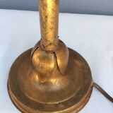 Golden metal lamp, 60s