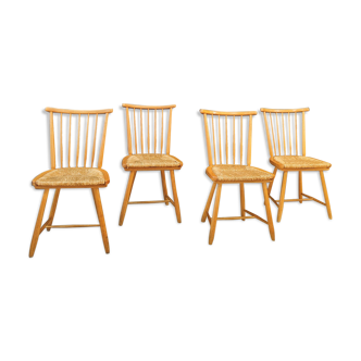 4 mid century chairs vintage