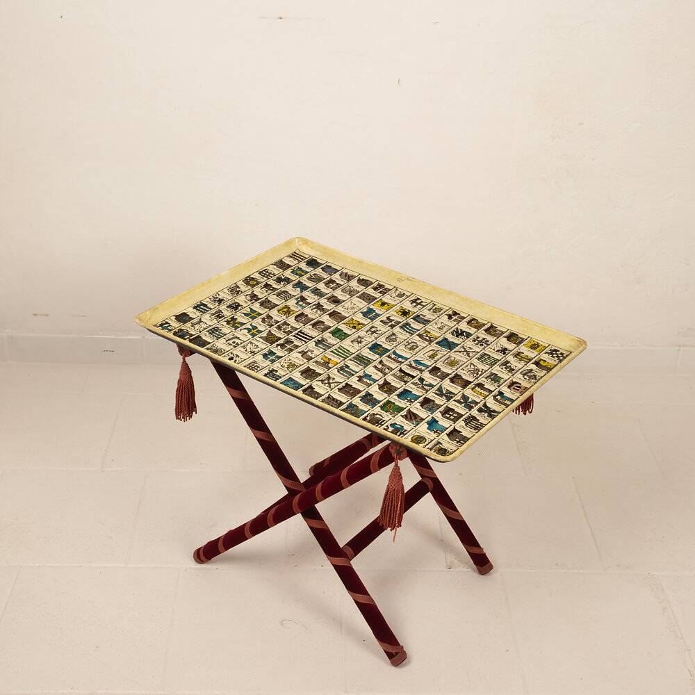 Heraldic tray table by Piero Fornasetti 1950