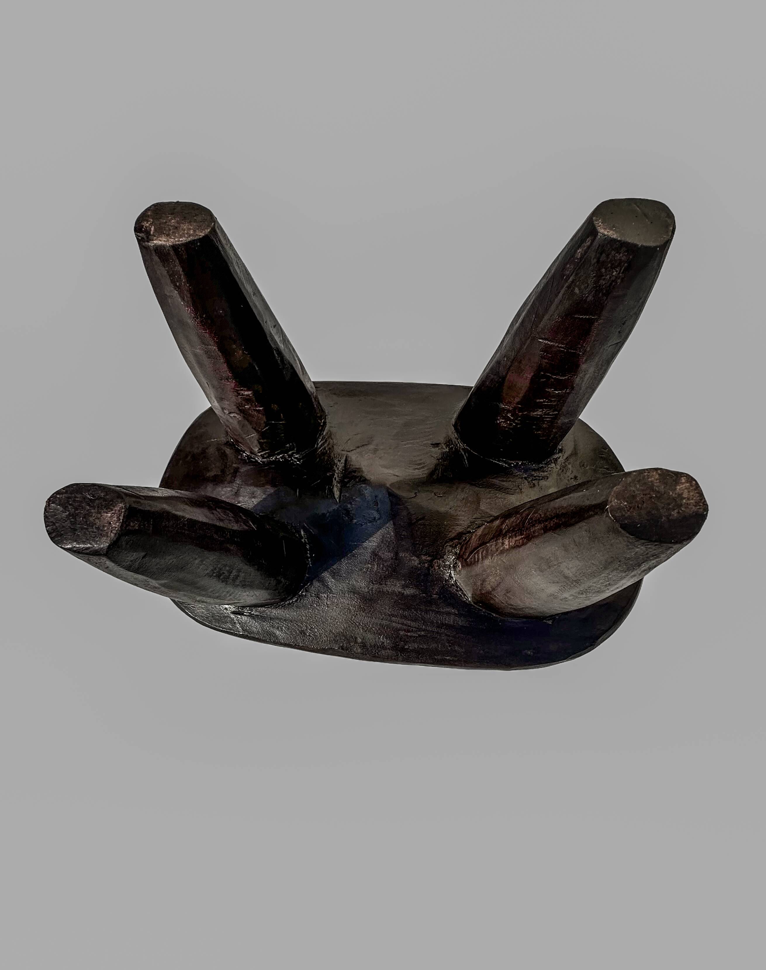 Senoufo Stool N1 "in solid wood | hand-carved | Authentic Piece