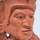 Sculptural Native American face candle holder signed Mario Frascaroli