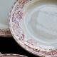 6 vintage ironstone dinner plates - Moulin des Loups - Athens pattern