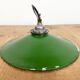 Industrial Green Enamel Light, 1950s