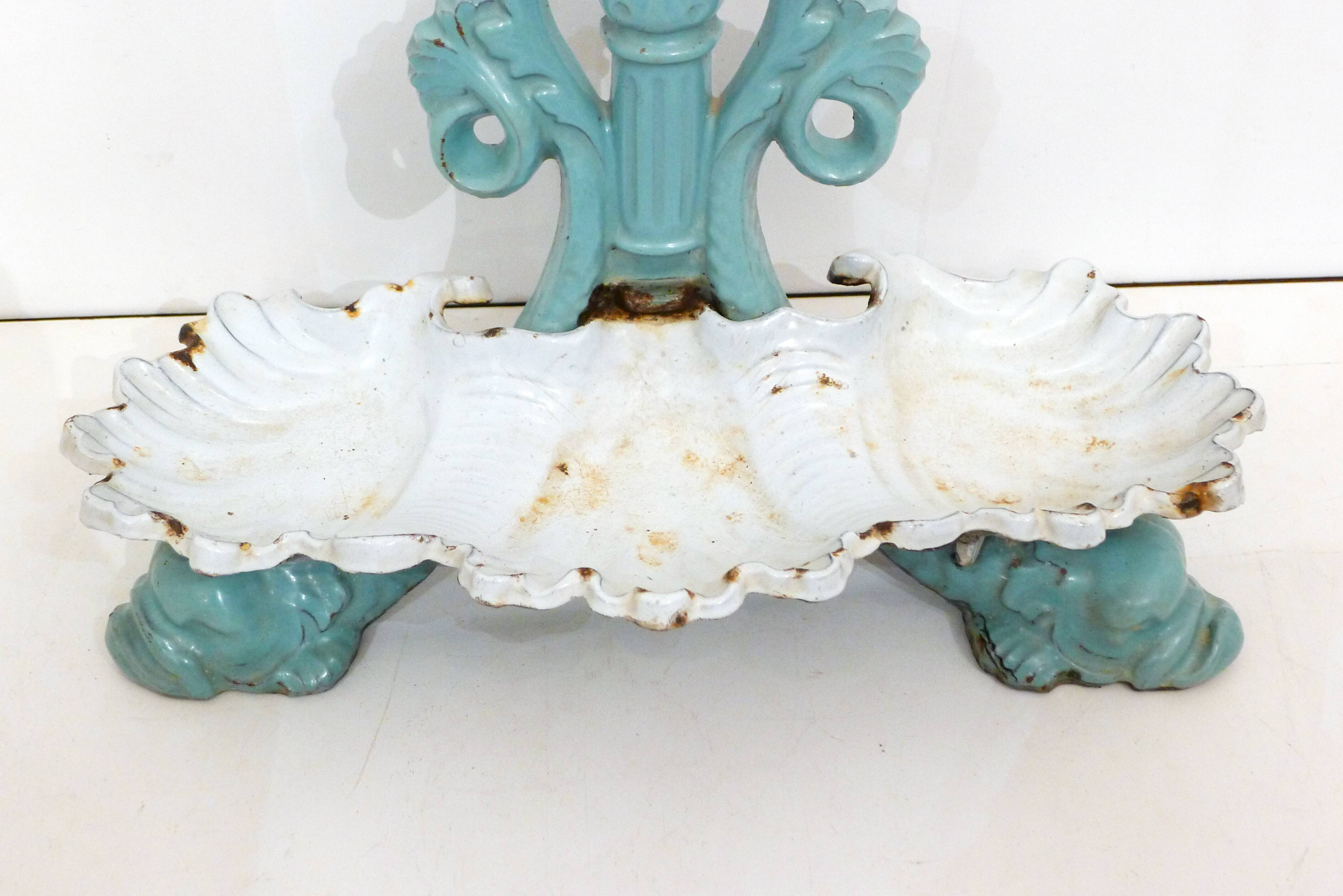 Enamelled cast iron umbrella holder