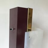 Plexiglass totem floor lamp, circa 1960.