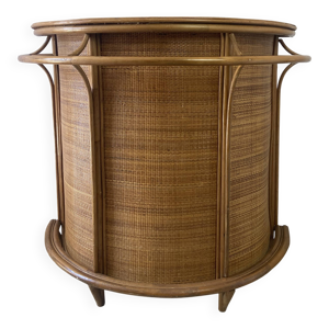 bar en rotin vintage