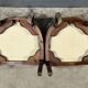 Pair of Mahogany Gondola Chairs, Restoration period – Part 1 of the 19th century