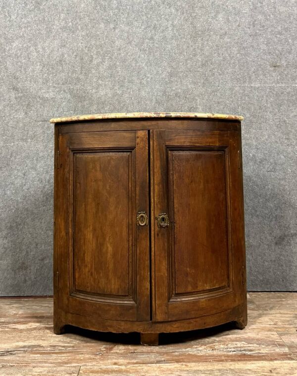 Encoignure de boiserie en bois massif époque Louis XIV