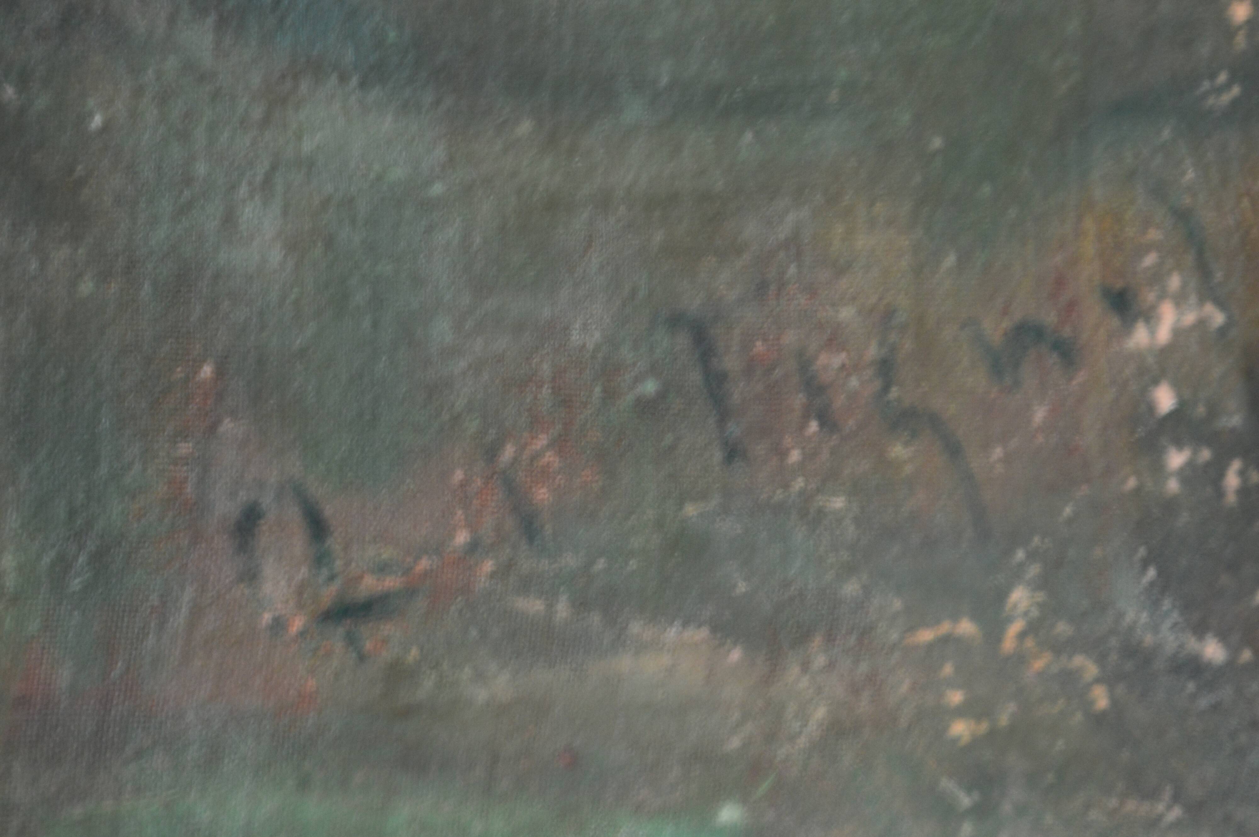 Ancient painting – Two female figures France (attributed), circa 1905–1925