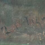 Ancient painting – Two female figures France (attributed), circa 1905–1925