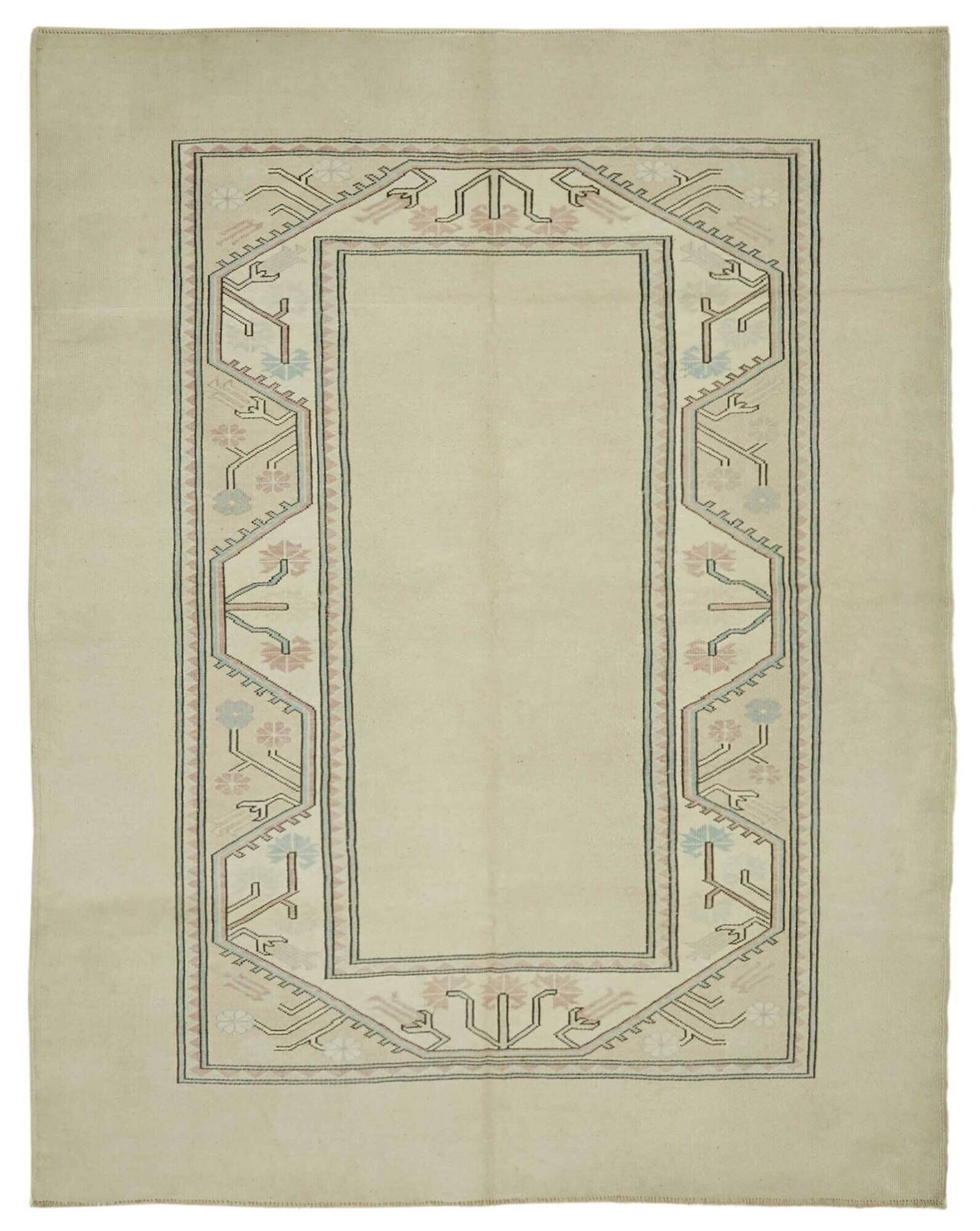 Turkish Vintage Anatolian Rug 214 cm x 275 cm