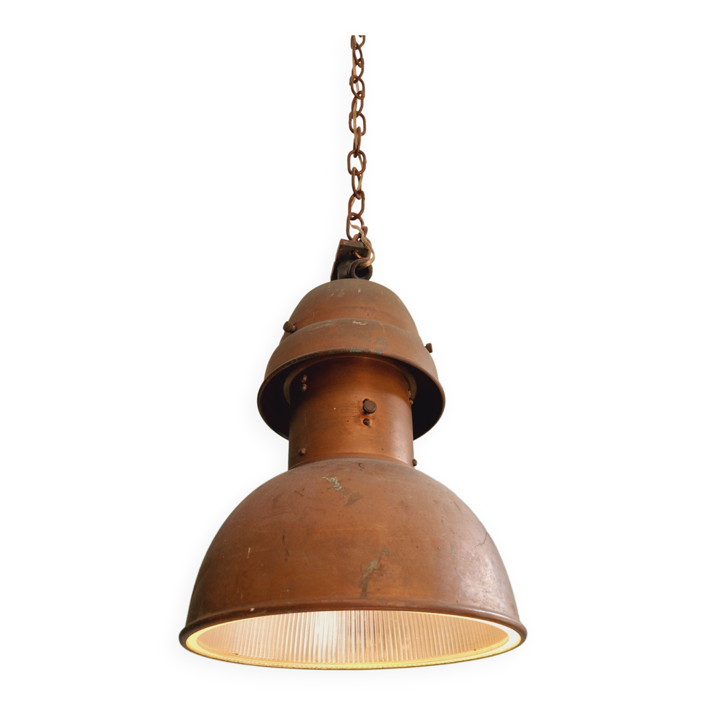 Suspension Vintage Industriel Cuivre main image 1