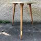 Vintage side table tripod feet compas