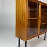 Danish teak display cabinet highboard Kristiansen vintage 60s