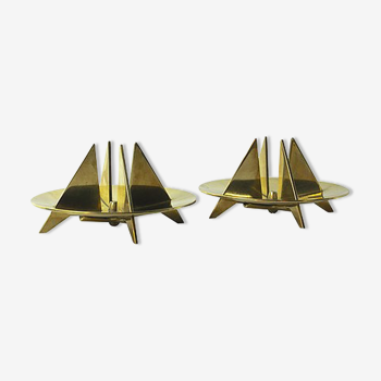 Vintage Candle Holders by Pierre Forsell for Skultana, 1950's