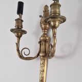Louis XVI style bronze wall lamp