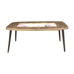 Table basse vintage décor - oiseaux