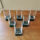 Suite of 6 square glasses blown feet