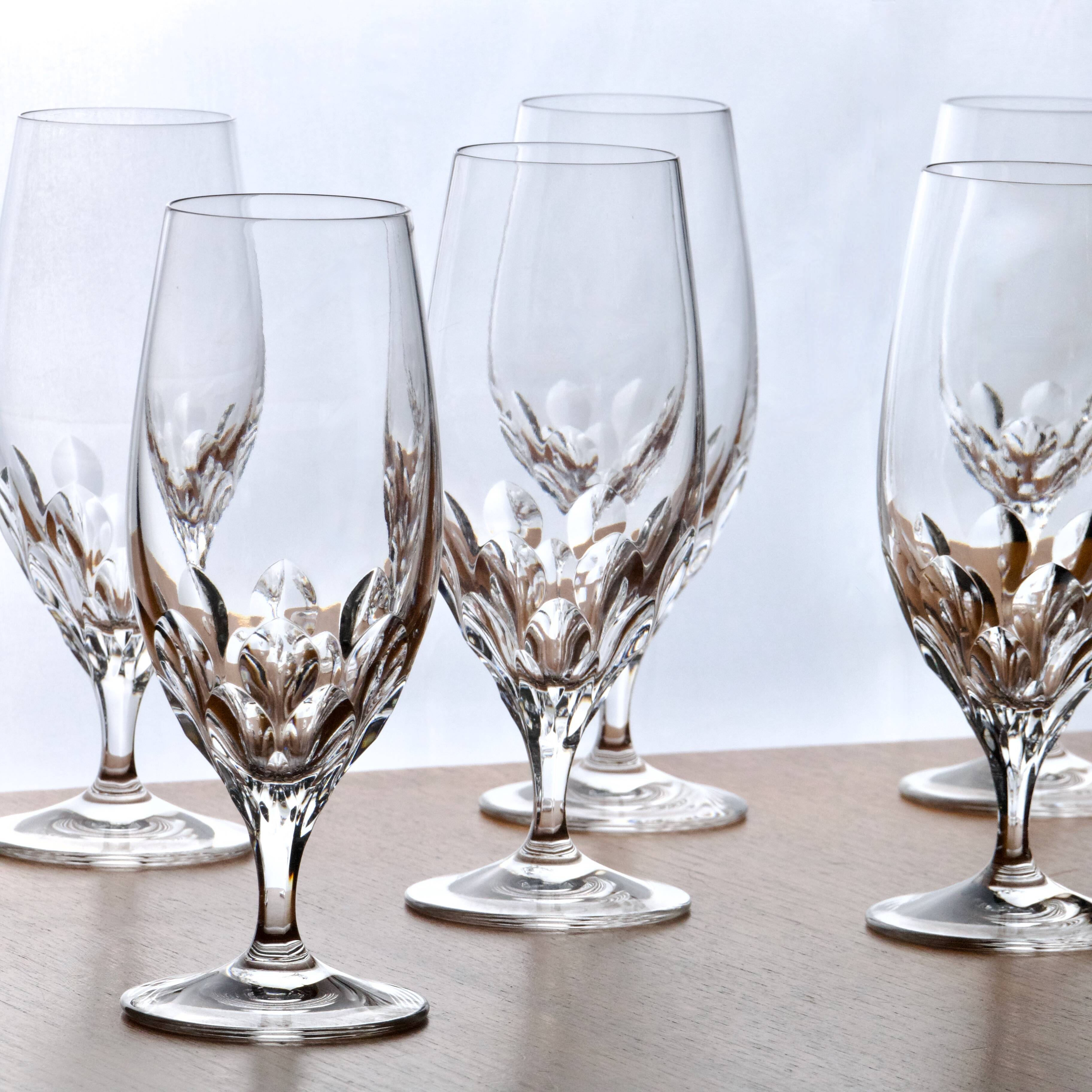 6 grands verres en cristal Royal