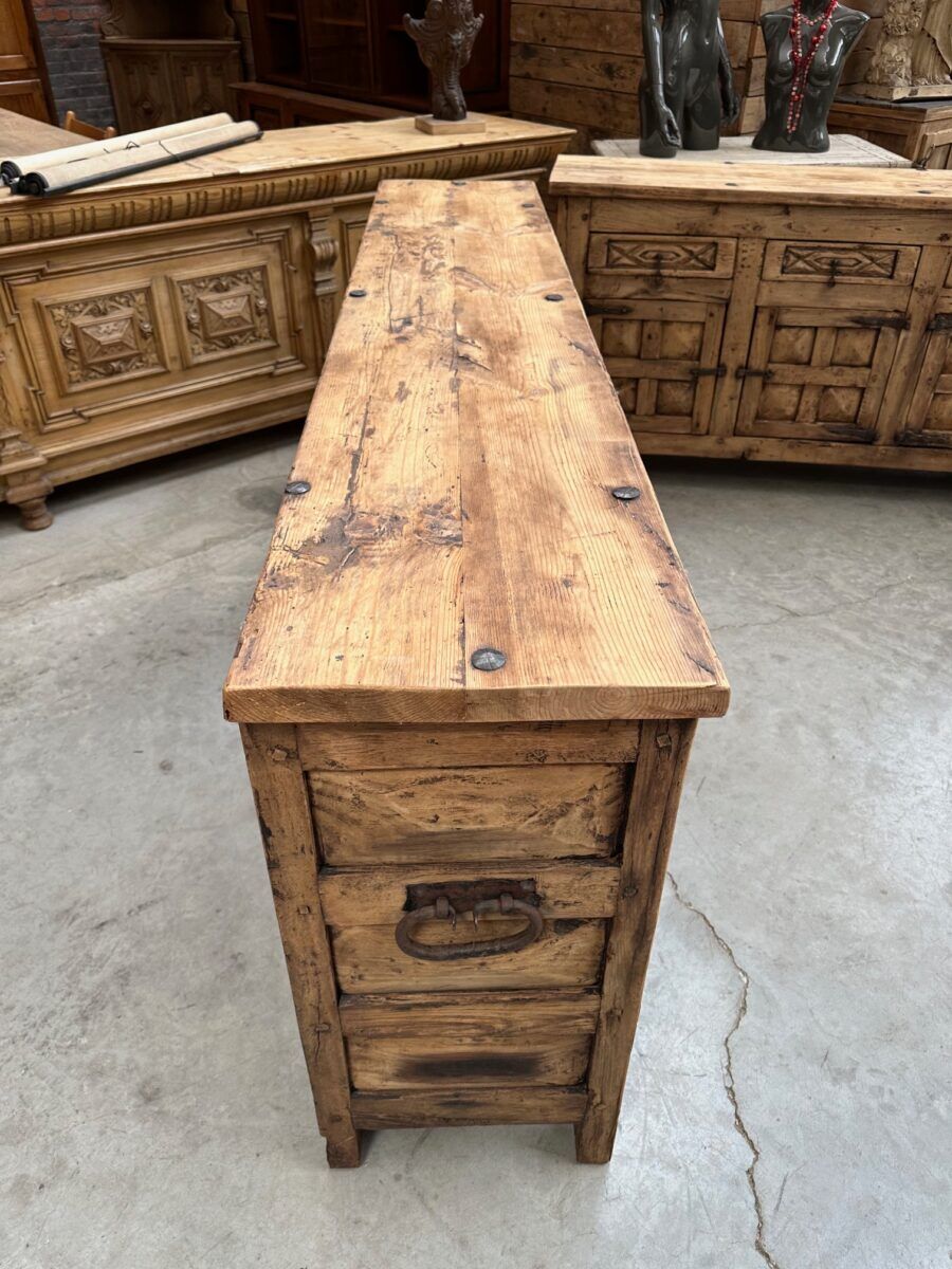 Pair of brutalist sideboards