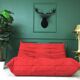 Togo rouge par Michel Ducaroy pour Ligne Roset