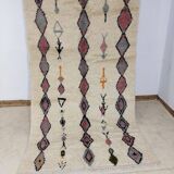 Handmade moroccan berber rug 250 x 146 cm