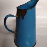 blue enamel vase