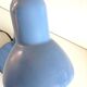 Blue metal desk lamp / vintage 70s-80s