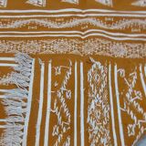 Traditional Berber yellow kilim rug made in pure wool 190 × 110 cm