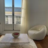 Natural travertine square Kalia coffee table 90x90