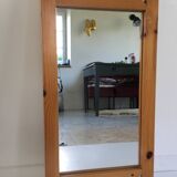 Large mirror 70s/80s solid wood