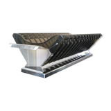 Large pocket in smoked glass and chrome steel, 1930