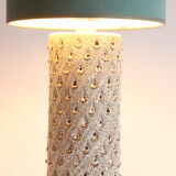 Fratelli Fianciullacci teardrop pattern cylinder table lamp, Italy, 1960s