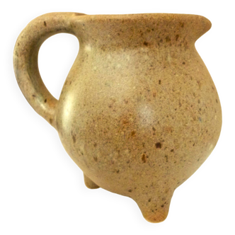 Tripod pitcher in glazed ceramic, signed Périgord pottery, 1950s/1960s