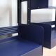 Restored Congresso modular metal bookcases LIPS VAGO 1970s, set of 2